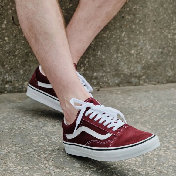 Size 10.5 - VANS Old Skool Port Royale Burgundy - Picture 5 of 8